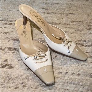 Chanel Cream Kitten Heels